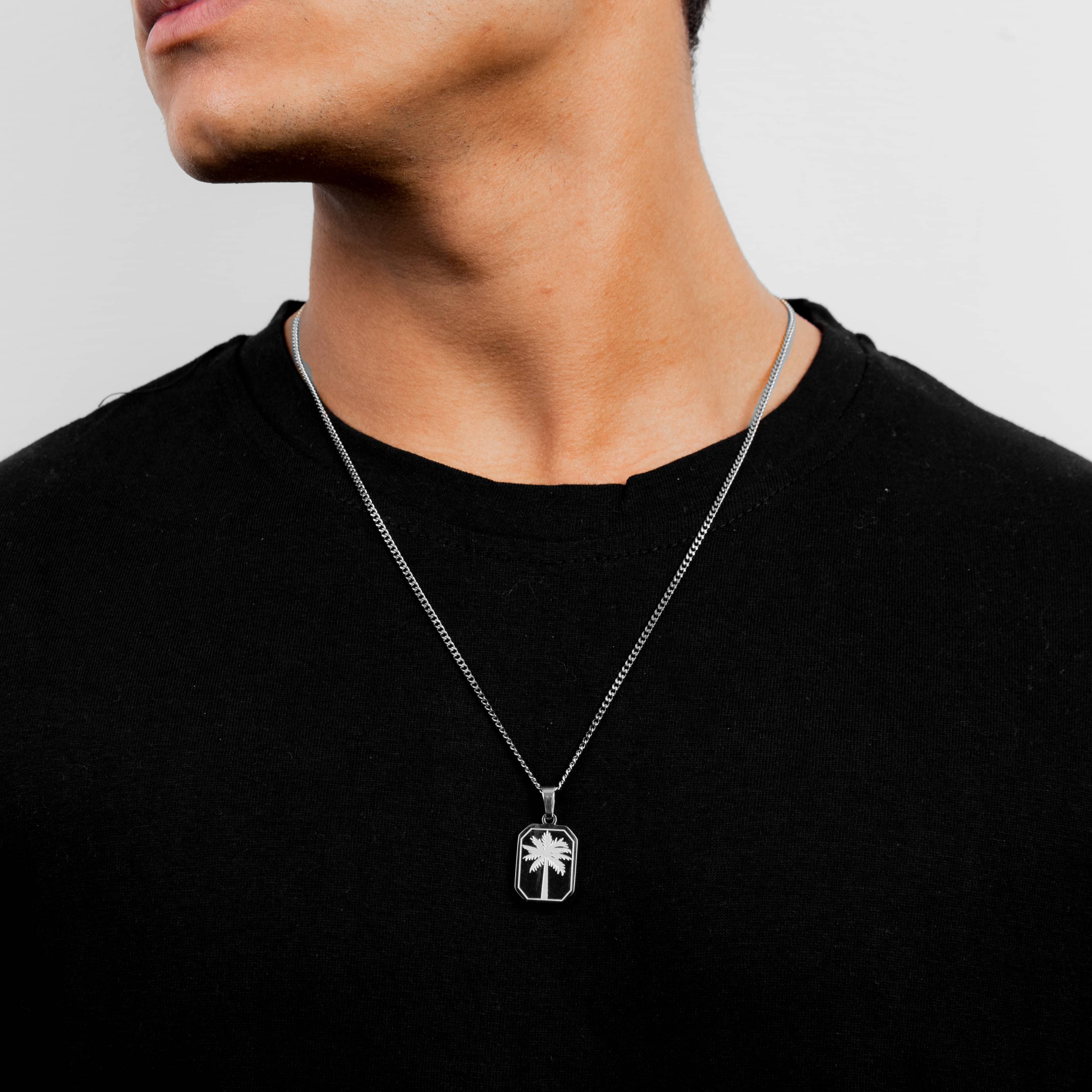 Palm Tree Pendant (Silver) - Image 2