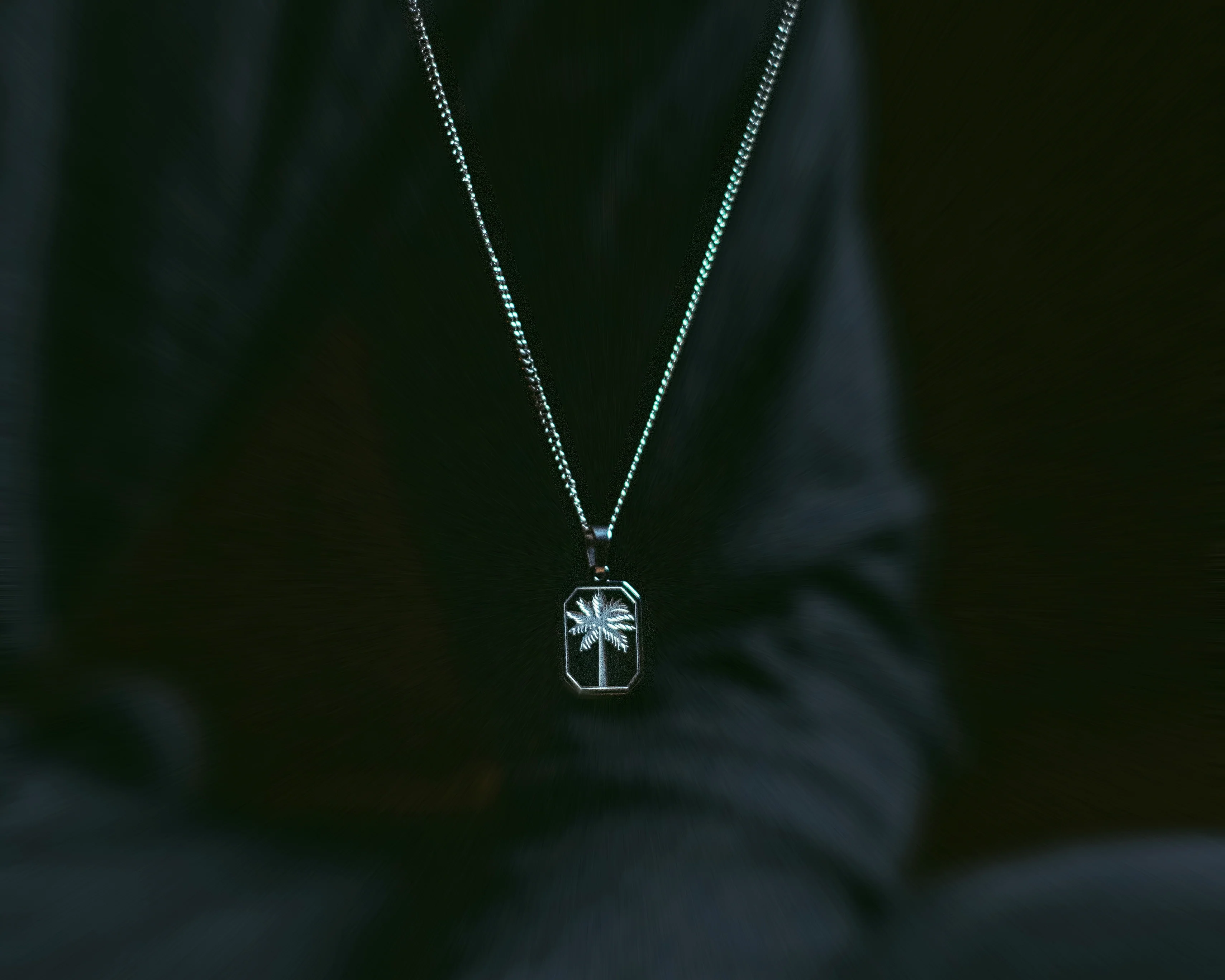 Palm Tree Pendant (Silver) - Image 4