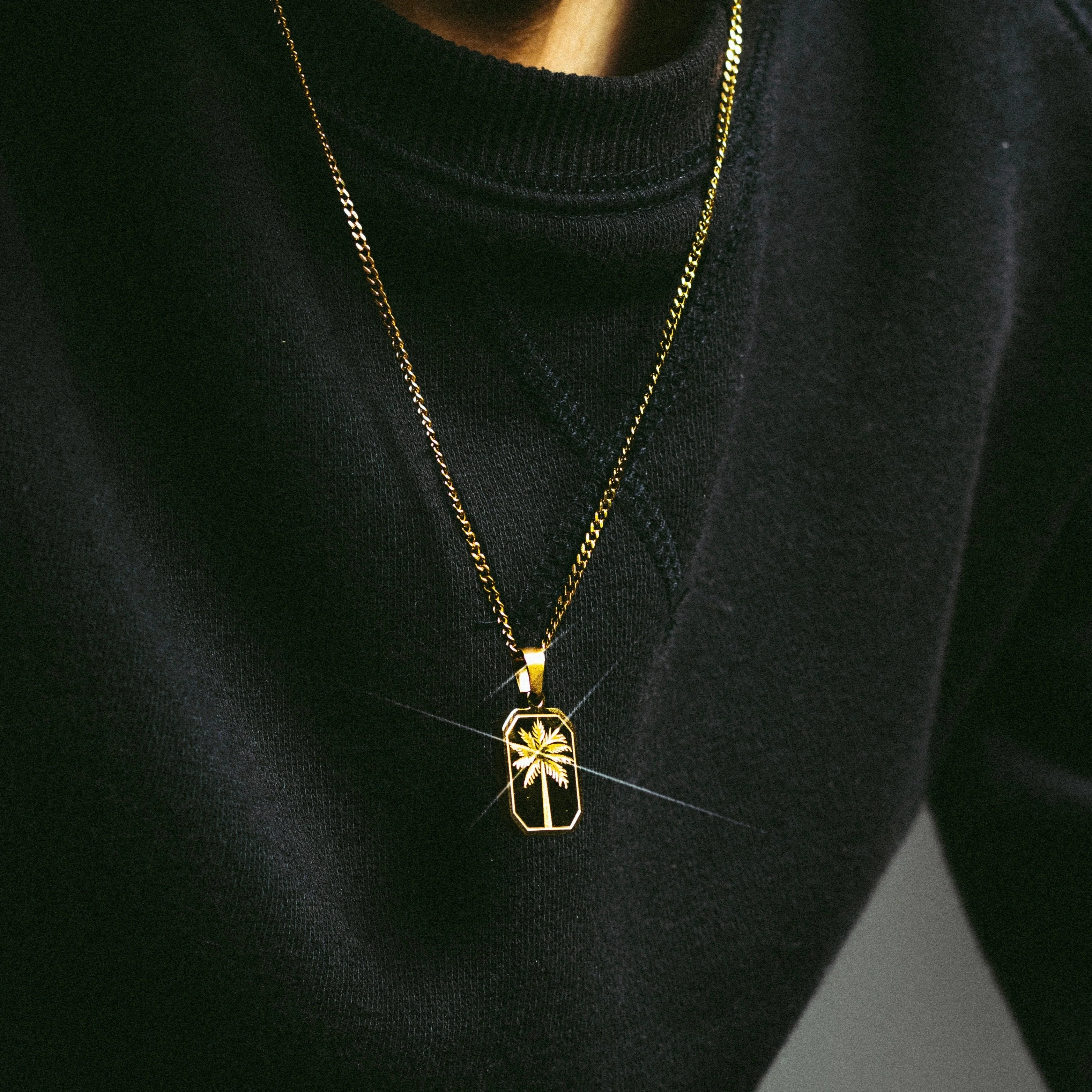 Palm Tree Pendant (Gold) - Image 3