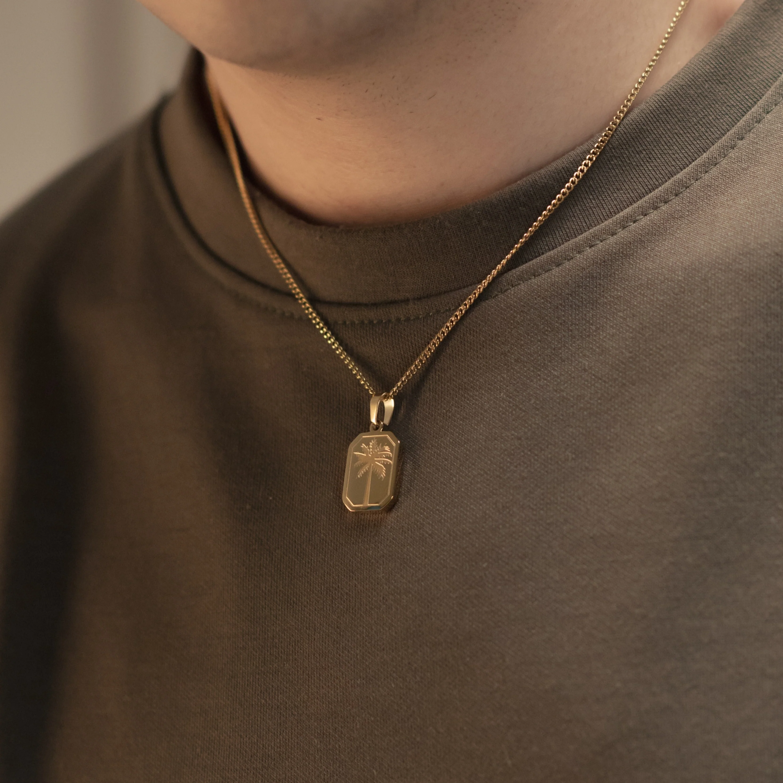 Palm Tree Pendant (Gold) - Image 4
