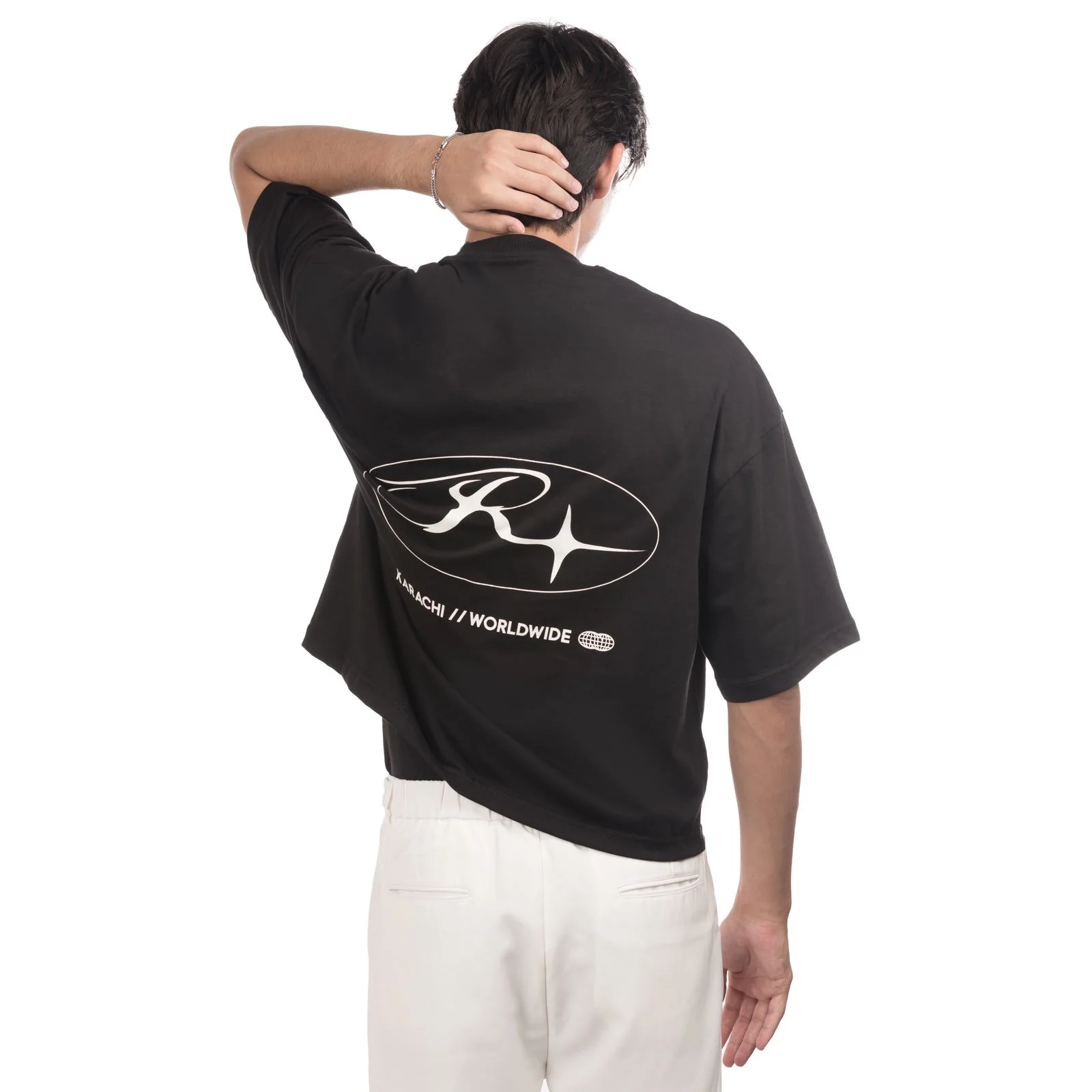 Karachi - Worldwide Oversized Tee - Black - Image 4
